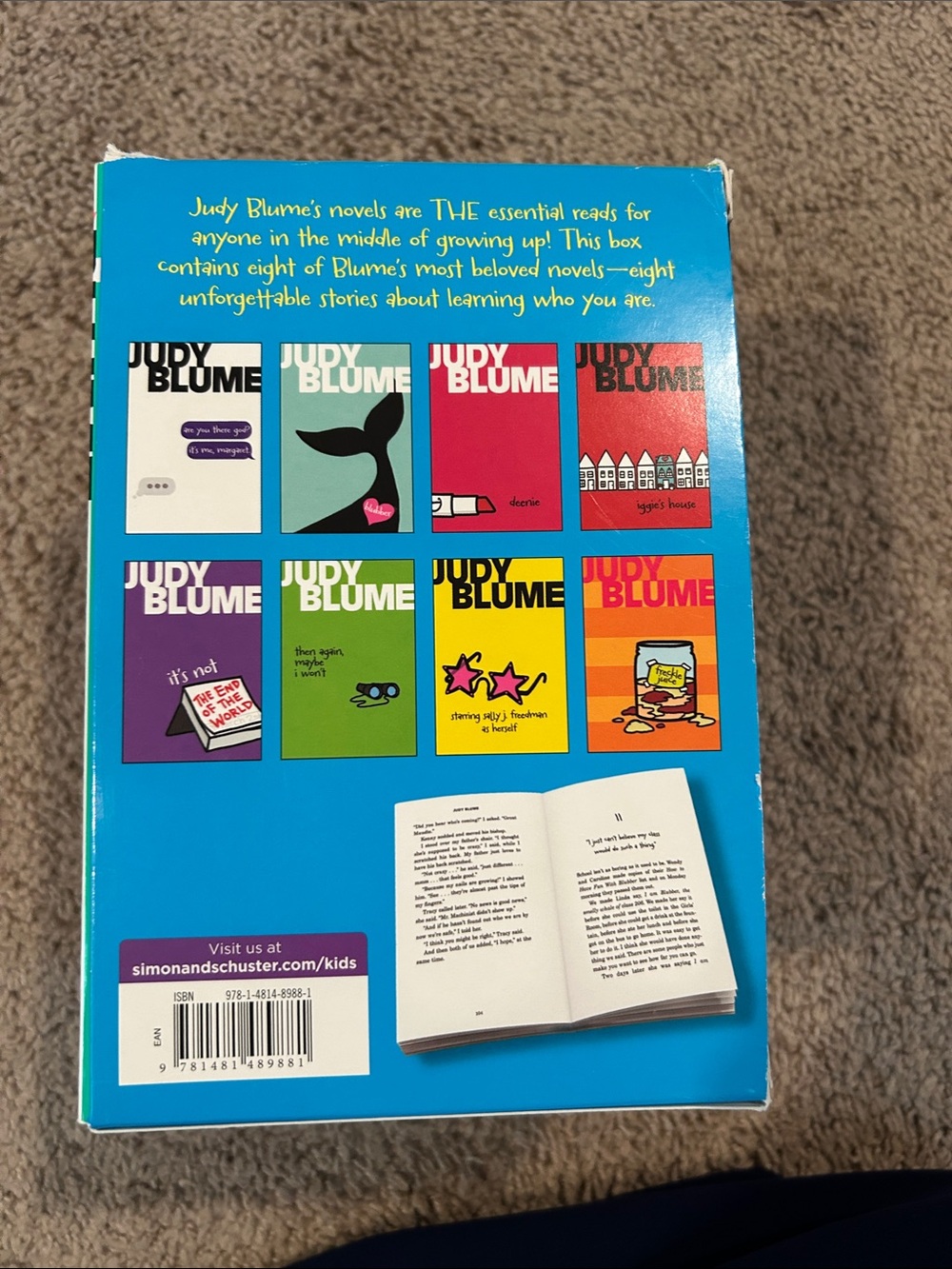 Judy Blume Boxed Set 8-Book Collection - Picture 4 of 4